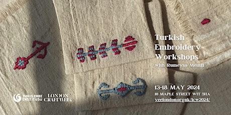 Turkish Embroidery Workshops with Rümeysa Memiş