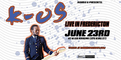 K-OS Live in Fredericton June 23rd at Klub Khrome