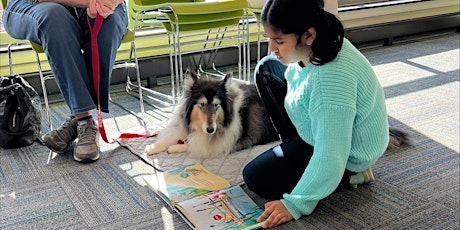 Reading to the Dogs at Ambler Library