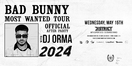OFFICIAL AFTERPARTY | Wednesday May 15th 2024 | District Atlanta