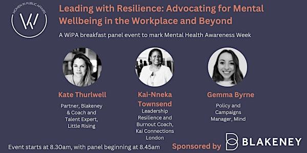 WiPA breakfast panel event to mark Mental Health Awareness Week