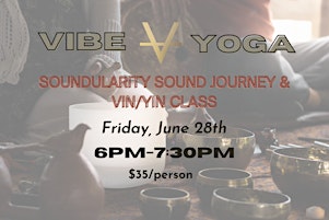 Imagem principal do evento Soundularity Sound Journey + Vin/Yin Class