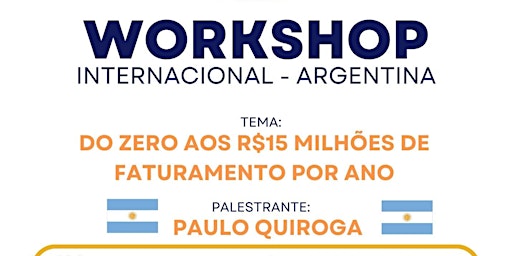 Imagem principal do evento WORKSHOP INTERNACIONAL DIRETO DA ARGENTINA
