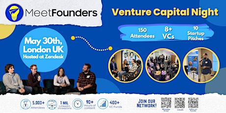 MeetFounders Venture Capital Night (May 30th 2024, London) In-Person Event