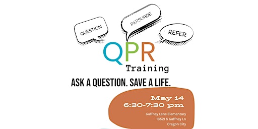 Imagem principal do evento QPR Training-Suicide Prevention Training