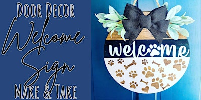 Image principale de Pet Lover's Welcome Door Sign Make & Take