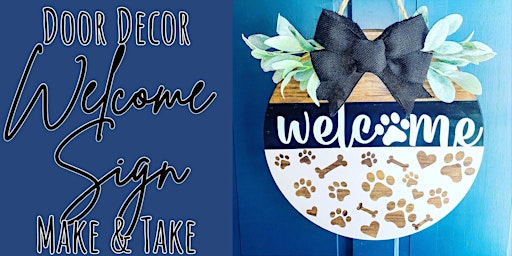 Pet Lover's Welcome Door Sign Make & Take  primärbild