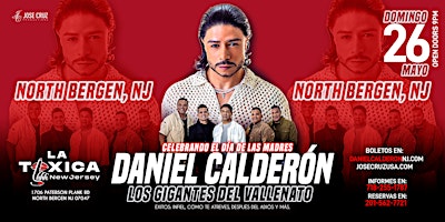 Hauptbild für Daniel Calderón y Los Gigantes del Vallenato en North Bergen, NJ I Mayo 26