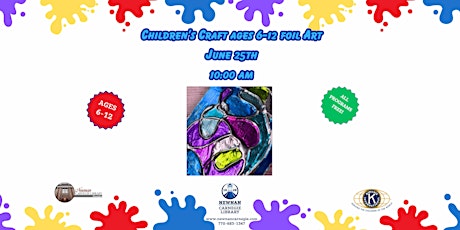 Children's Craft Ages 6-12 Foil Art