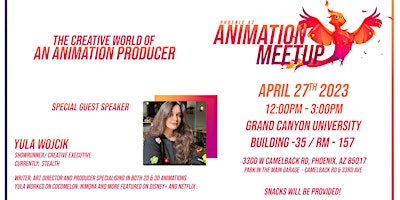 Primaire afbeelding van Phoenix Animation Meetup - The Creative World of An Animation Producer
