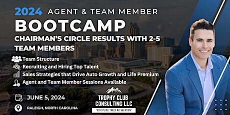 Trophy Club Bootcamp: Qualify for Chairman's Circle with 2-5 TMs- Raleigh