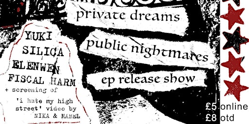 Imagem principal do evento Private Dreams Public Nightmares EP launch show