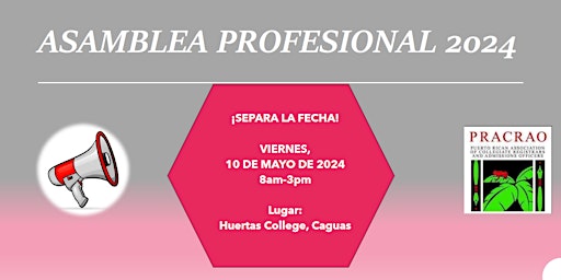 Asamblea Profesional PRACRAO 2024 primary image