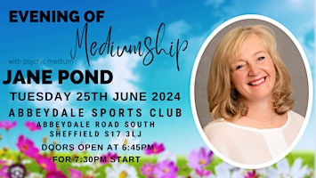 Image principale de An Evening of Mediumship at Abbeydale Sports Club, Sheffield
