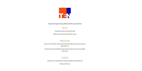 Tayside Engineering Network Annual Dinner - 23 October 2019 primary image