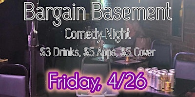 Hauptbild für Bargain Basement Comedy Night
