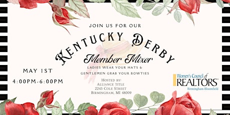 2nd Annual  Women's Council of Realtors Derby - Member Mixer