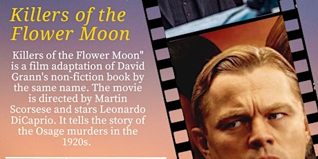 Film Night - Killers of the Flower Moon