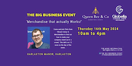 Merchandise That Actually Works - 12 noon on Thursday 16th May