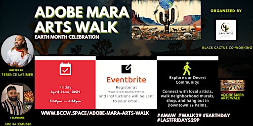 Immagine principale di 29 Palms Earthy Day Celebration Adobe Mara Arts Walk Celebrating Nature 