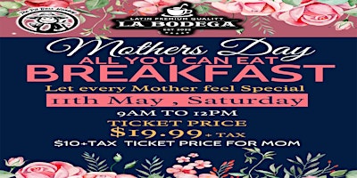 Mothers Day All You Can Eat Breakfast primary image