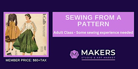 Sewing from your own paper pattern with your own fabric!