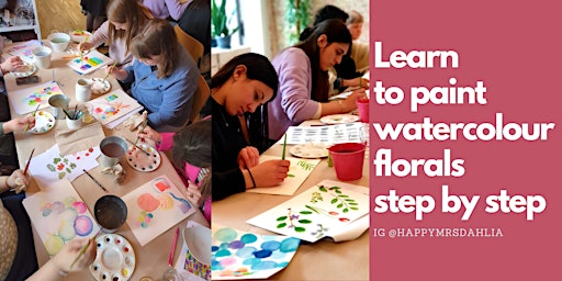 Watercolour Floral Painting Workshop - English primary image