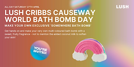 Primaire afbeelding van Make Your Own Bath Bomb @ LUSH Cribbs Causeway!