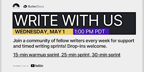 Write With Us - May 1, 2024