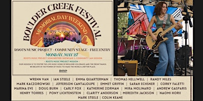Immagine principale di Boulder Creek Festival  Community Stage (May 27) 