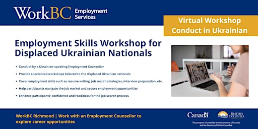 Imagen principal de Employment Skills Workshop for Displaced Ukrainian Nationals