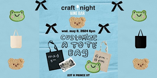 Craft & Sip - Customize a Tote Bag primary image