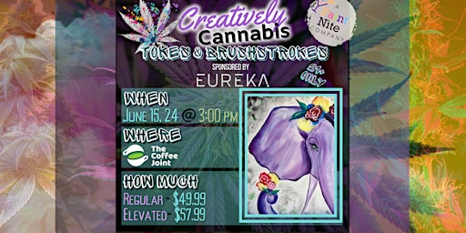Imagem principal do evento Creatively Cannabis: Tokes & Brushstrokes  (420 Smoke and Paint) 6/15/24
