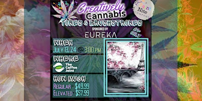 Imagem principal do evento Creatively Cannabis: Tokes & Brushstrokes  (420 Smoke and Paint) 7/13/24