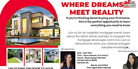 Where Dreams Meet Reality - First time home buyer