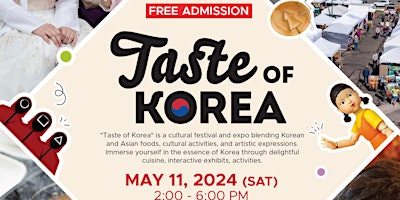 Primaire afbeelding van 2024 Taste of Korea in Phoenix (Indoor and Free Admission)