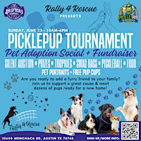 Primaire afbeelding van Rally4Rescue PicklePUP Tournament Social & Fundraiser