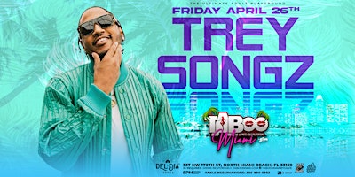 Primaire afbeelding van Trey Songz This Friday April 26th Taboo Miami By G5ive