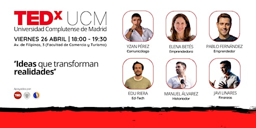 Hauptbild für TEDxUCM: Ideas que transforman realidades.