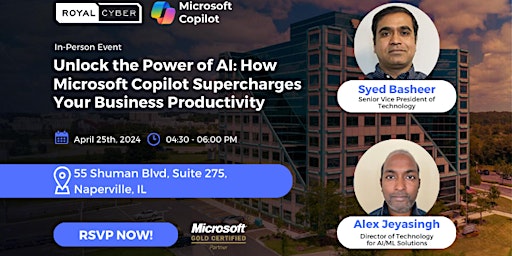 Imagem principal do evento Event:How Can Microsoft Copilot Supercharge Your Business Productivity?