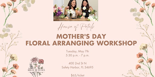 Imagem principal do evento Mother's Day Floral Arranging Workshop
