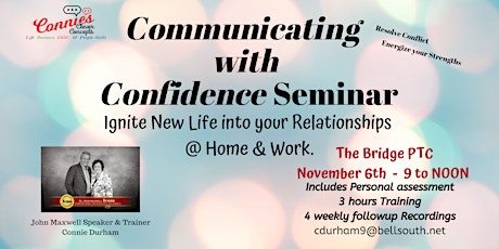 Communicate with Confidence November Peachtree City, GA primary image
