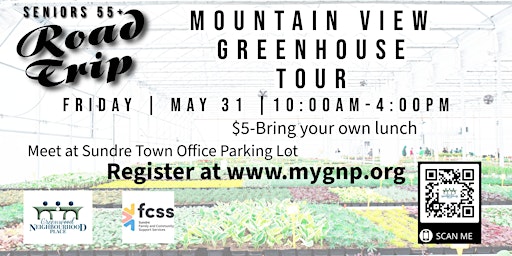 Imagem principal do evento Seniors 55+ Trip "Mountain View Greenhouse Tour"