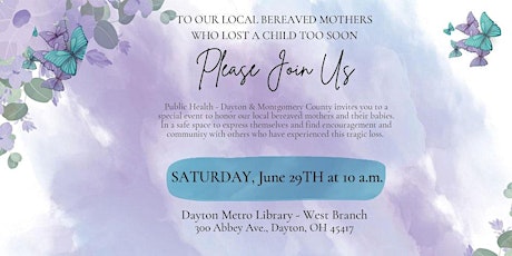 Bereaved Mother’s Event