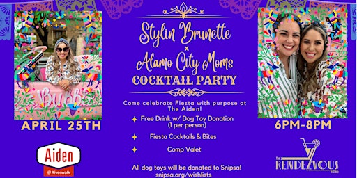 Primaire afbeelding van Stylin Brunette and Alamo City Mom's Fiesta Cocktail Party
