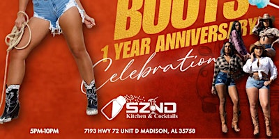 Daisy Dukes & Cowboy Boots SZND 1 Year Anniversary primary image