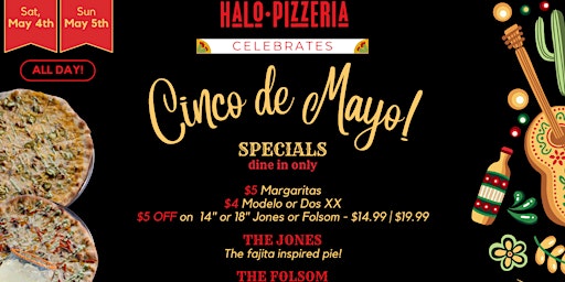 Imagem principal de Cinco de Mayo at Halo Pizzeria