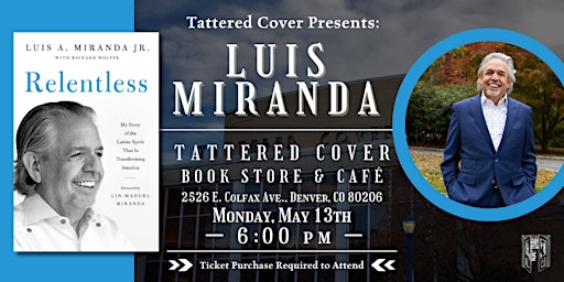 Imagem principal do evento Luis Miranda Live at  Tattered Cover Colfax