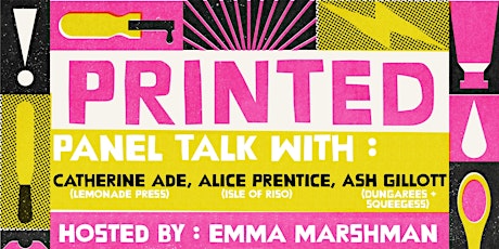PRINTED: Panel conversation hosted by: Emma Marshman