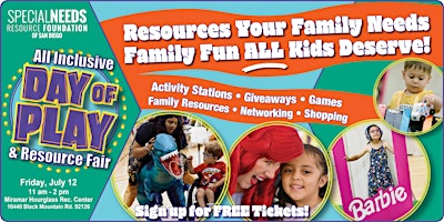 Imagem principal do evento All Inclusive Day of Play & Resource Fair - FREE EVENT